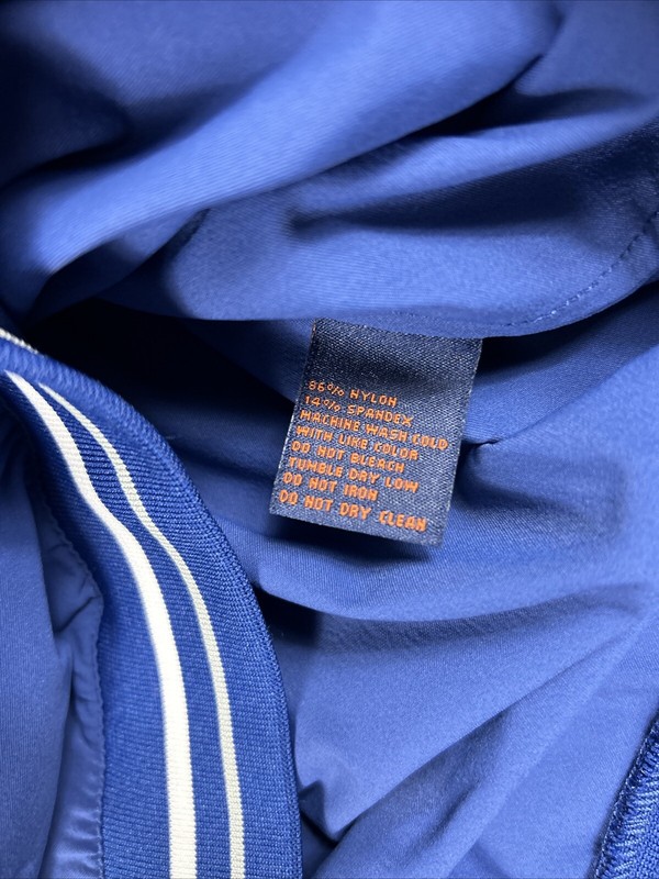 Donald Ross Golf Pullover V-Neck Chest Logo Small Blue Nylon NWOT MSRP $155 gallery