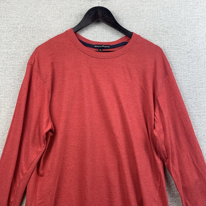 BEVERLY HILLS POLO CLUB Pullover Men's Sz Extra Large Red Casual Comfort Leisure gallery