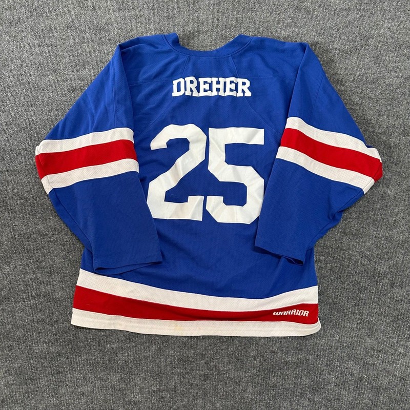 Warrior Hockey Jersey Mens Size M Blue Minnesota Monkeys Dreher 25 Mesh Athletic gallery