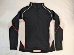 KJUS Golf Keano Half Zip Performance Stretch Pullover Mens 54 XL Black Active