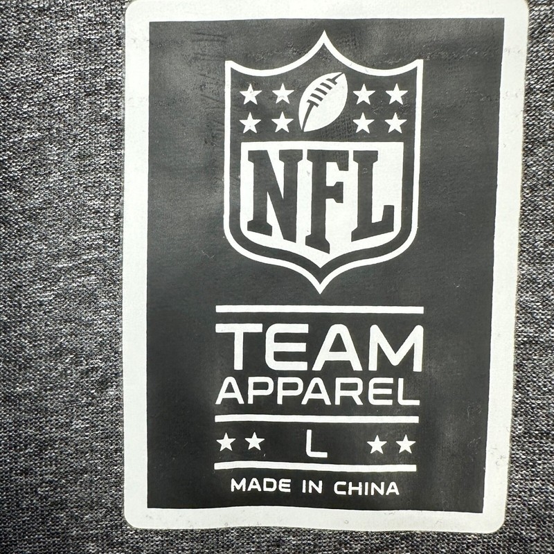 Las Vegas Raiders NFL Mens Pullover Shirt Large Grey Quarter Zip Ultra GAME NEW gallery