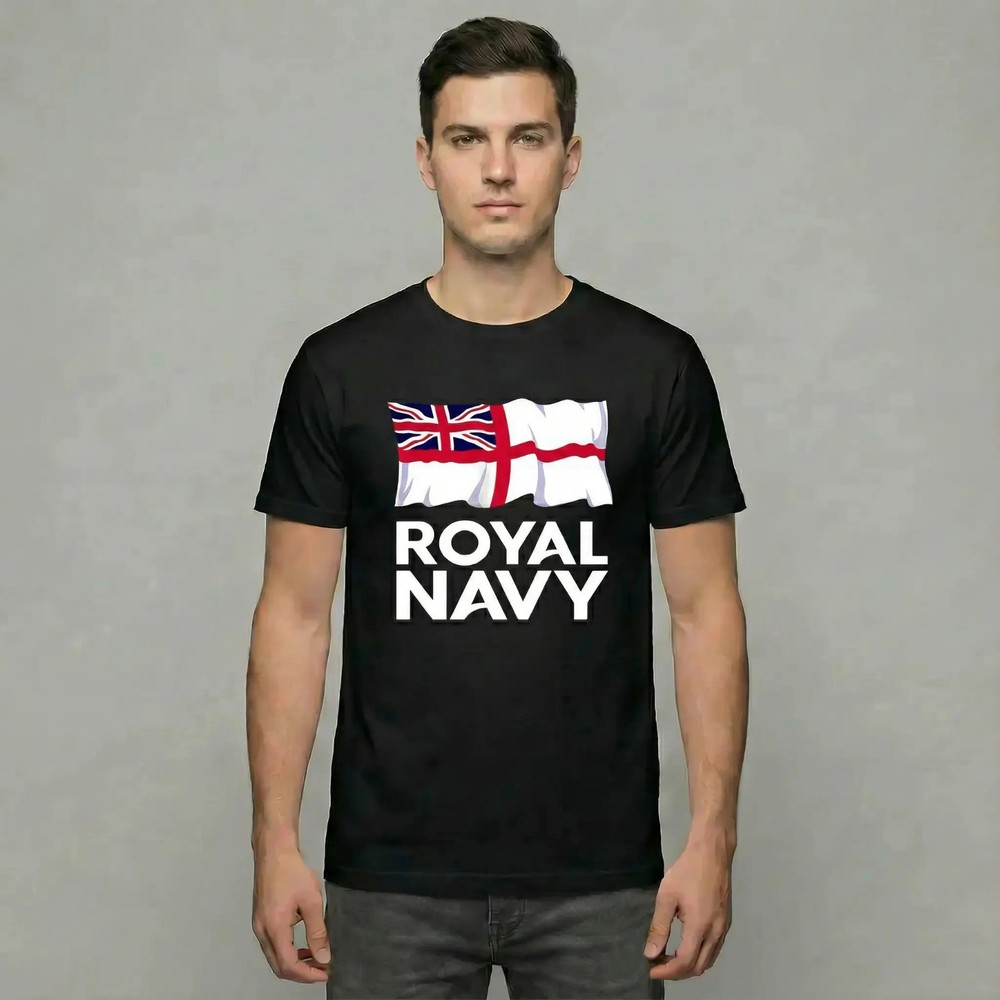 New Royal Navy Logo - Unisex MADE IN USA SHIRT S-2XL