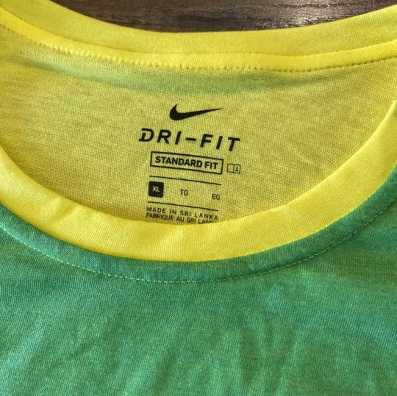 NWT men's XL nike Dri-Fit Training Color Block Tee CJ4742-731 standard fit gallery