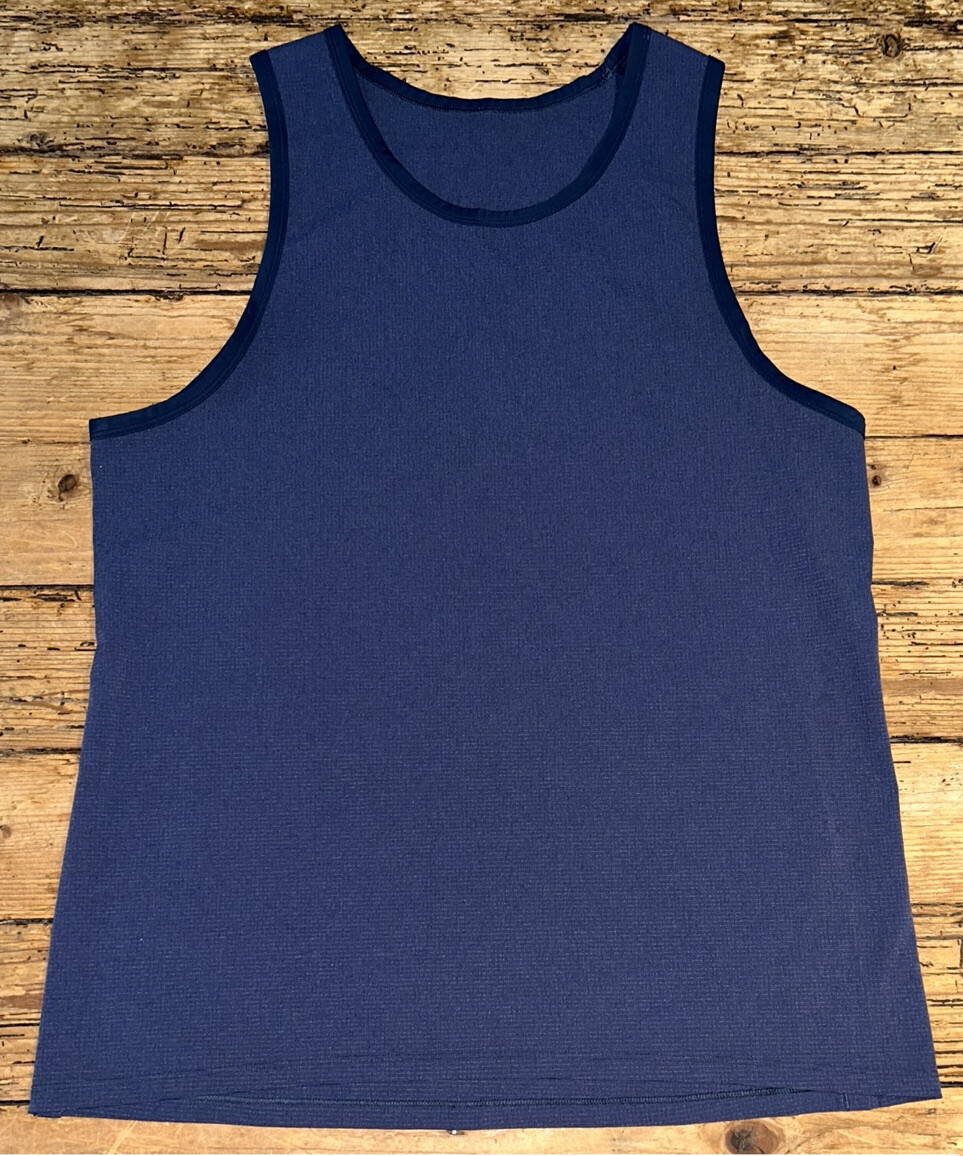 Lululemon Mens Size S Mach Blue Airing Easy Tank NWOT gallery