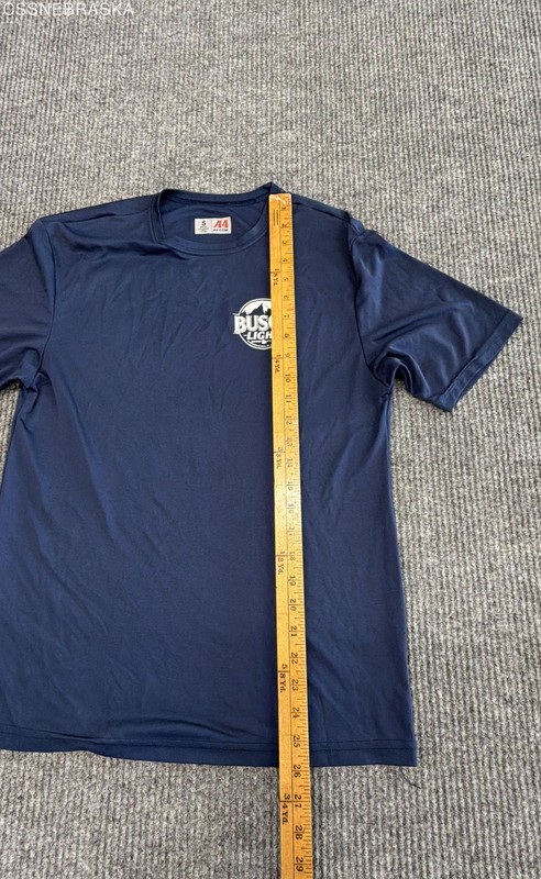 Busch Light Beer Logo Graphic Performance T-Shirt Navy Blue A4 Sz S gallery