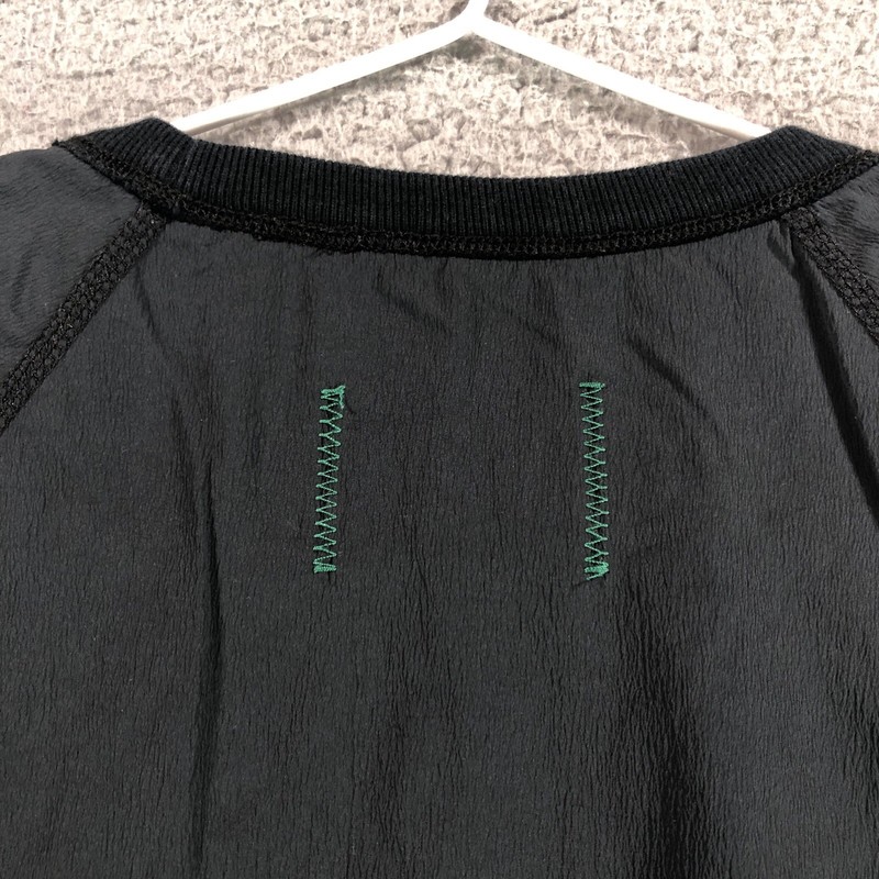 Reigning Champs Sweatshirt Mens Medium Black Nylon Zip Side Lightweight Crewneck gallery
