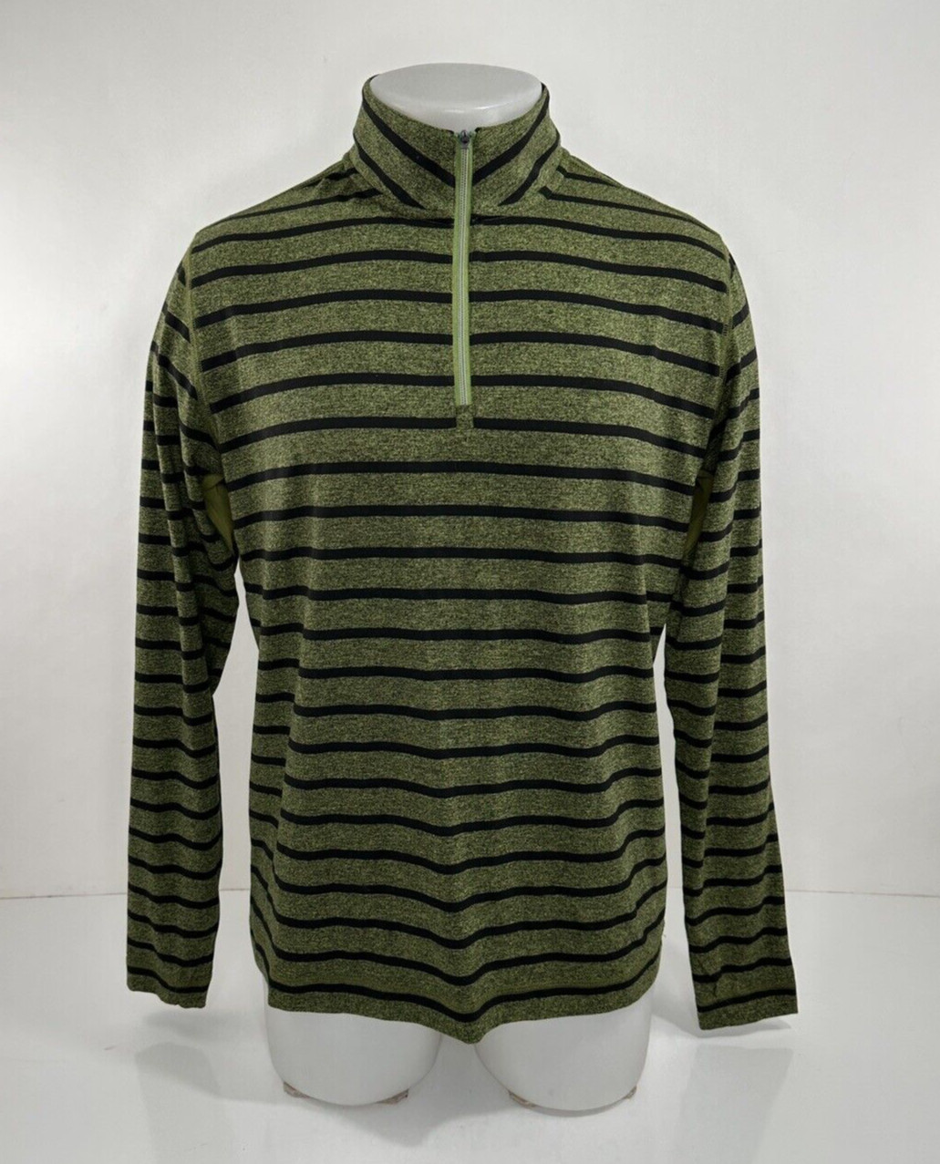 ROBERT GRAHAM - STRIPED QUARTER ZIP Mens Md. Pullover Sweater gallery