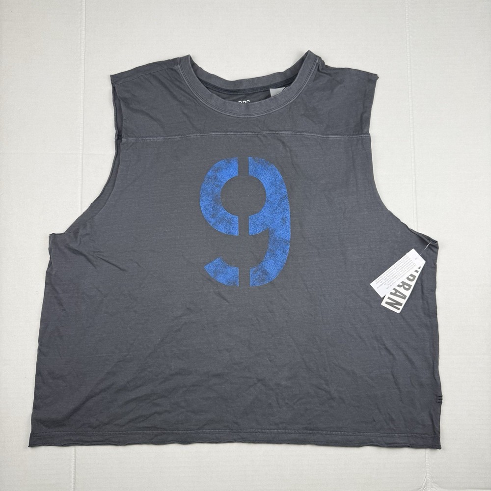 Sleeves T Shirt Mens XXL Gray Tank Top “9” Streetwear Muscle T Urban Outfitters