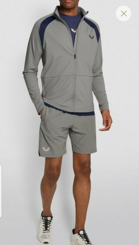 Castore Performance Golf Jacket Slick Stylish Look Grey/ Blue Mens Size XL gallery