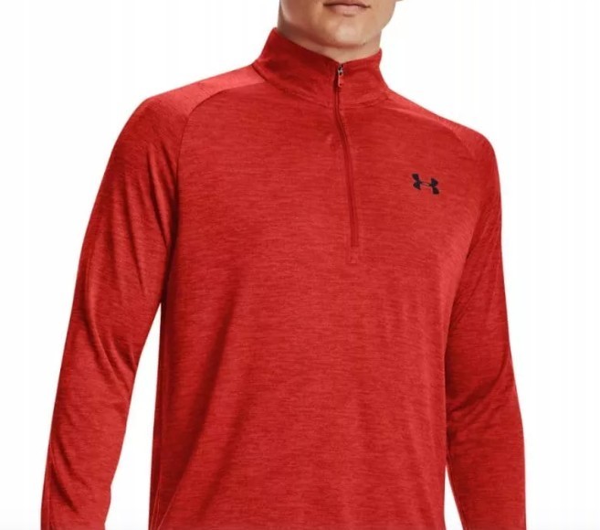 Men's Under Armour Tech 2.0 Long Sleeve HalfZip, Loose Fit, Size Large, EXC COND gallery
