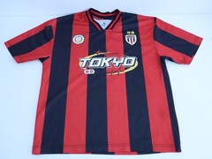 Harajuku Shibuya City Football Shirt #9 Red XL Saints Studio Non League
