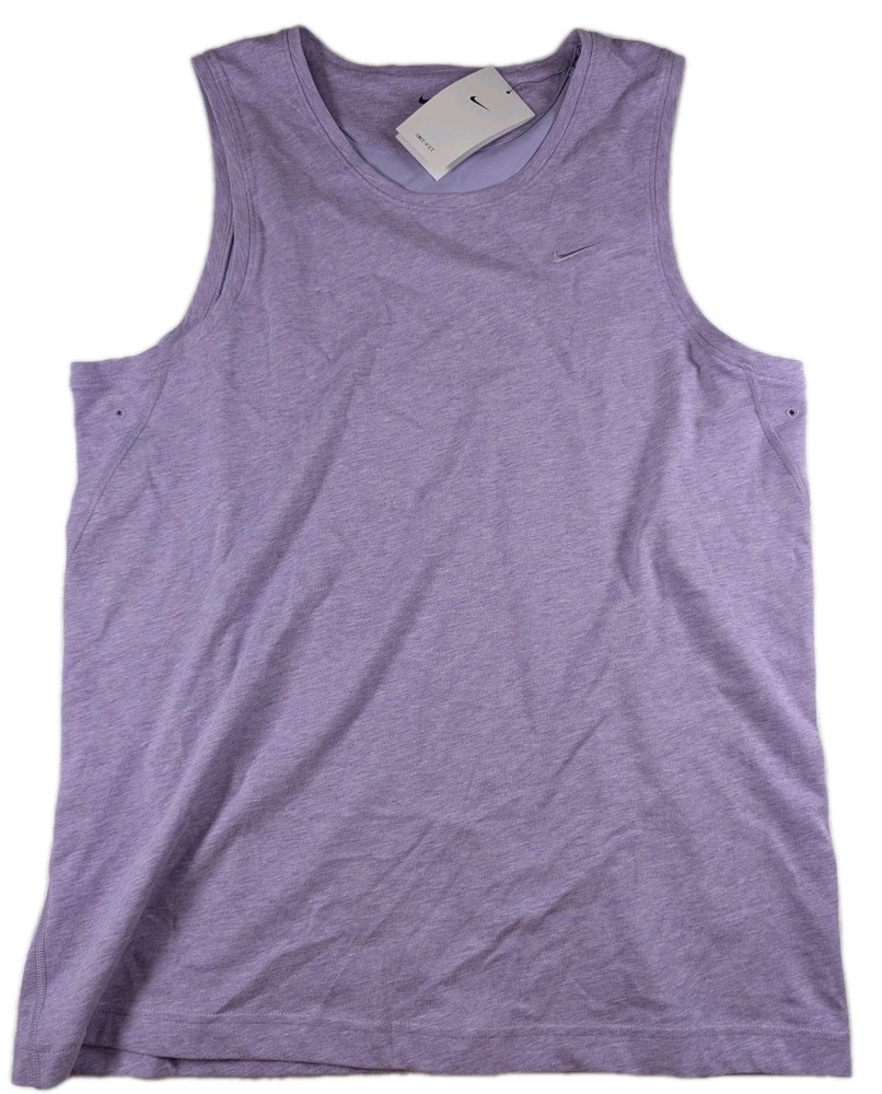 Nike Dri-FIT Mens Small Primary Versatile Fitness Tank Top Gym Beach Purple NWT