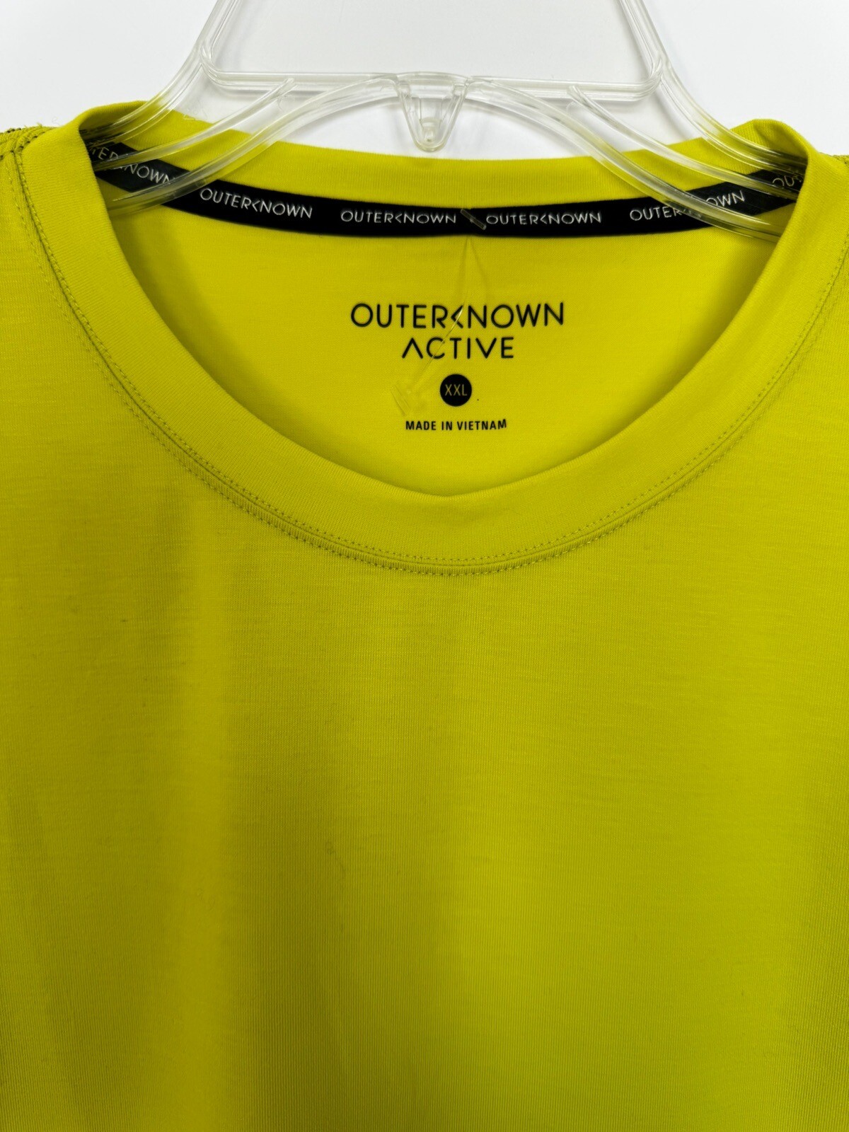 Outerknown Active Men’s Tee Size XXL NWT Neon Yellow Recycled Polyester gallery