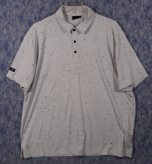 Sunday Swagger Golf Polo Shirt Mens 3XL White Splash Print Performance Stretch