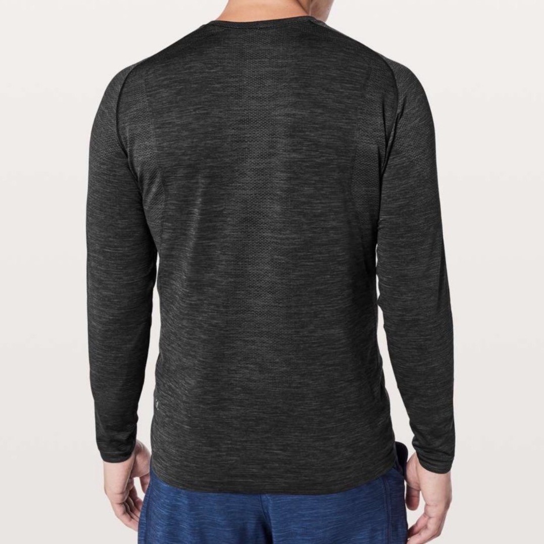 Lululemon Metal Vent Tech Long Sleeve Shirt Mens Medium Deep Coal Black Training gallery