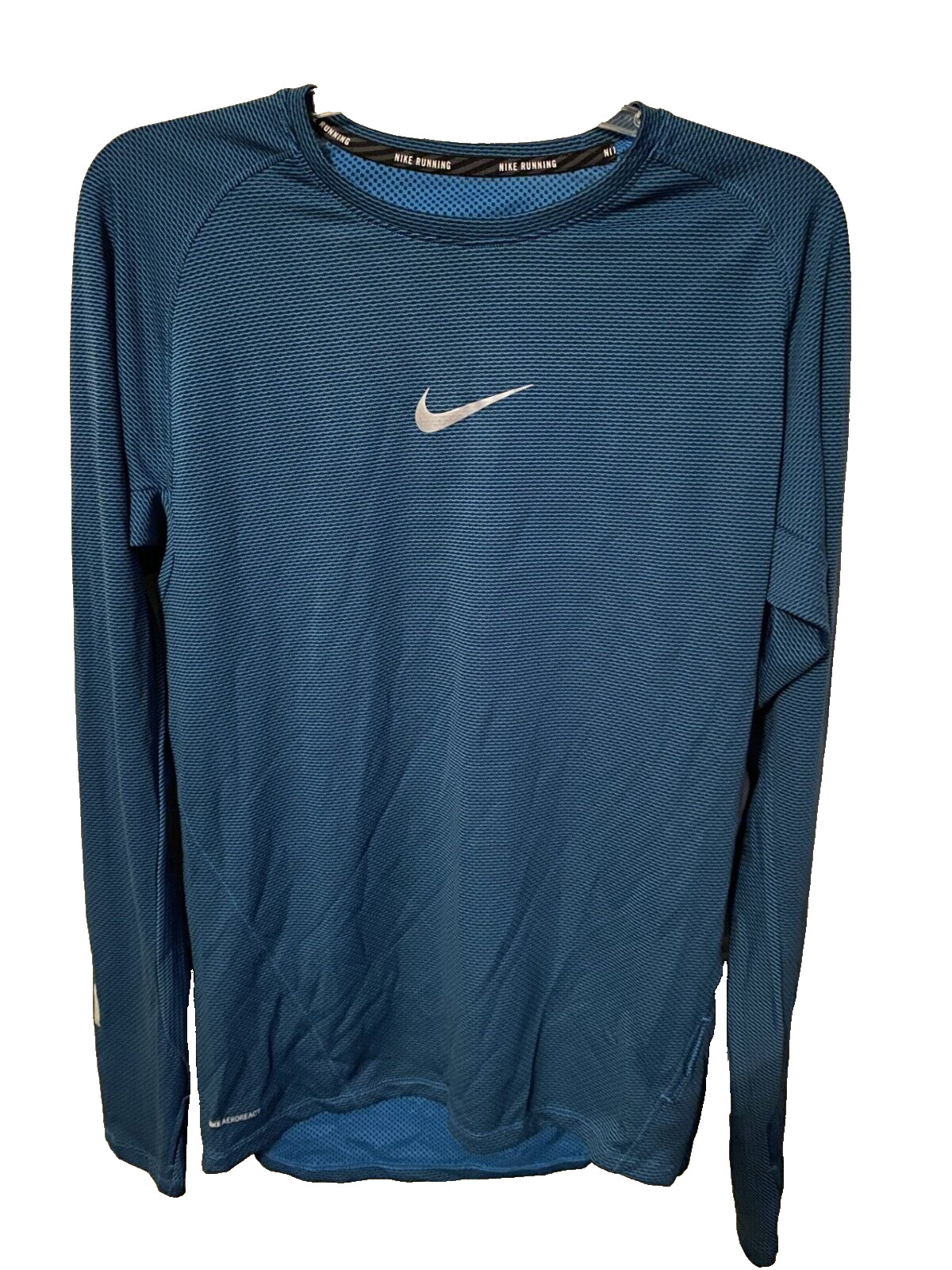 Nike Pro NEW Mens Aeroreact Performance Running SHIRT Blue Medium $100 gallery