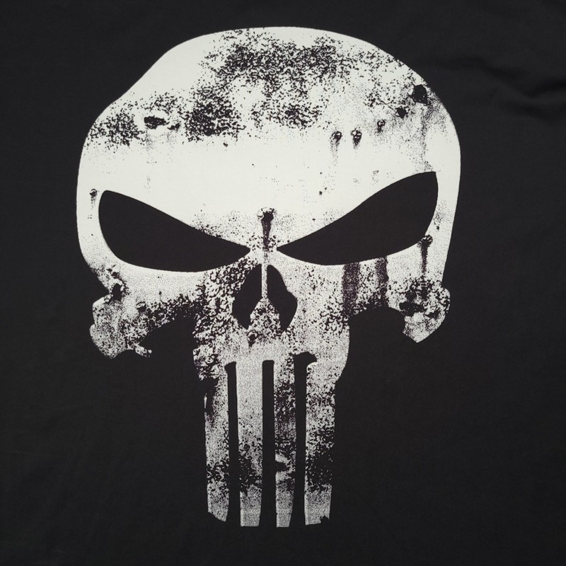 The Punisher Under Armor Compression Shirt Men 2XL Black Marvel Alter Ego Gym gallery