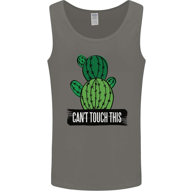 Cactus Cant Touch This Funny Gardening Mens Vest Tank Top gallery