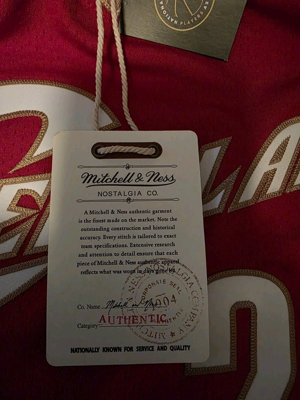 MITCHELL & NESS NBA AUTHENTIC ROAD JERSEY CLEVELAND CAVALIERS 03 LEBRON JAMES gallery