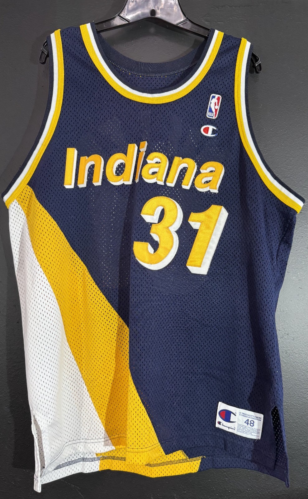 Original Champion Authentic Indiana Pacers Jersey Reggie Miller Retro 48 L gallery