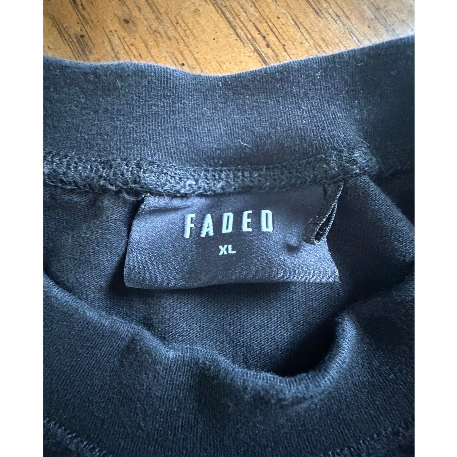 Faded Store Late Nights Eye Graphic Tee - Washed Black Streetwear - Size XL gallery