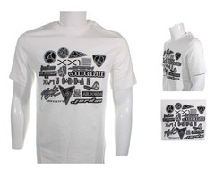 Nike Men’s Air Jordan Graphic “Rep 20 Logos” T-Shirt White – Black Sz “M” NWT