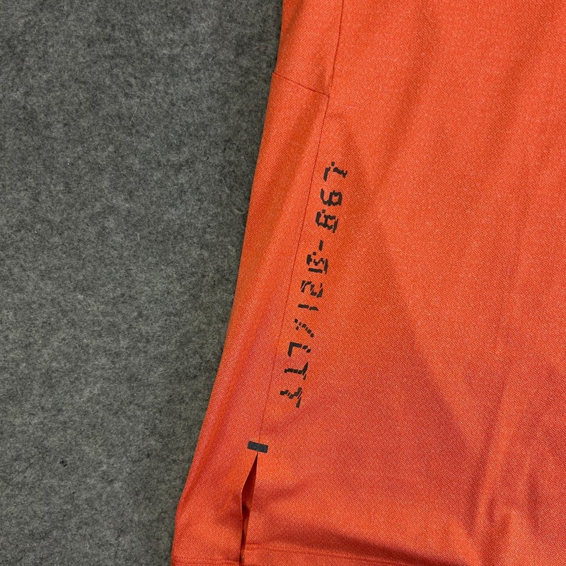 Lululemon Better Everyday Shirt Mens Orange Moisture Wicking Activewear Slit Hem gallery
