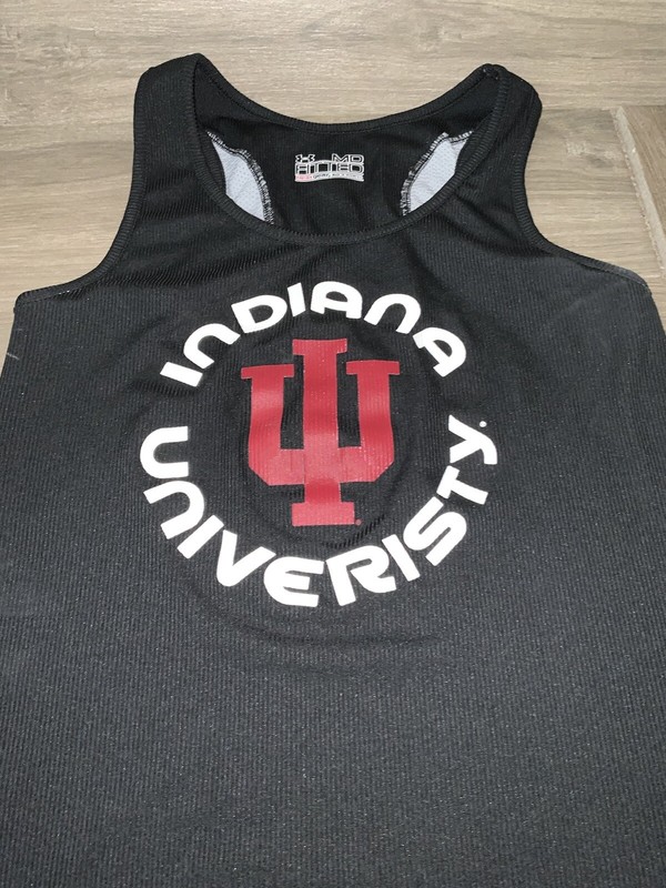 Under Armour Fitted Medium Tank Top Sleeveless Shirt Indiana University Hoosiers gallery