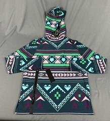 Greyson Cokato Golf Hoodie Pullover Ghostwolf Print Large Multicolor MSRP $198