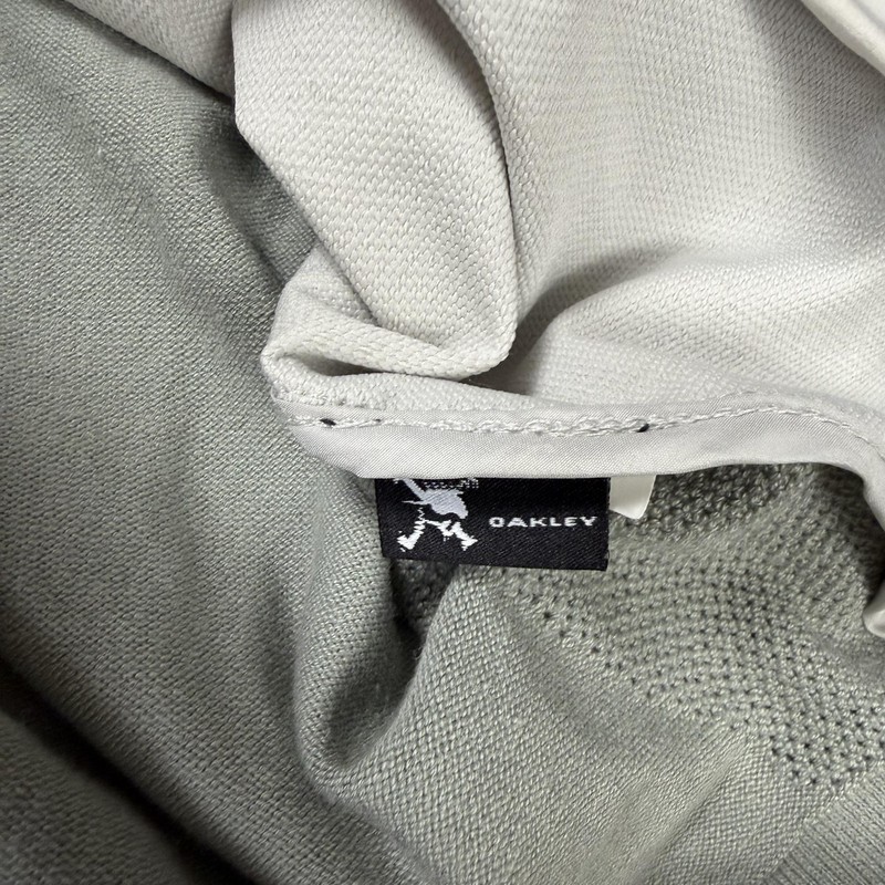 Oakley Engineered 1/4 Zip Sweater Light Grey Lightweight Golfer Vented Men's L gallery