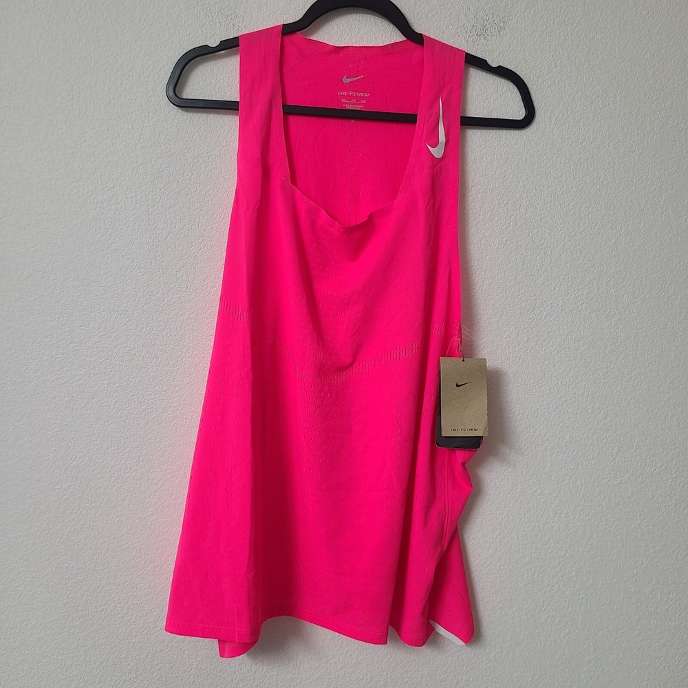 Nike Dri-Fit ADV Aeroswift Running Singlet DM4624-639 Size XXL Pink