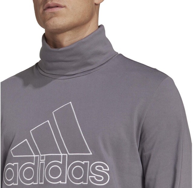 Adidas Future Icons Men Turtleneck Embroidered Badge of Sport Shirt HK2151 $50 gallery