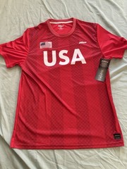 Mitre Men’s Soccer Jersey T-Shirt M Red Quick Dry Moisture Wicking Athletic