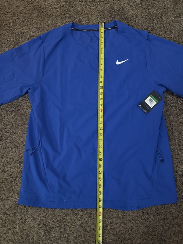 Nike Baseball Jacket Short Sleeve Pullover Top Size X-Large Blue 897383-493 NWT gallery
