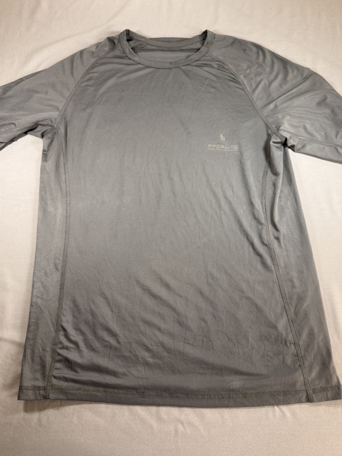 Polo Ralph Lauren Performance Gray Short Sleeve Athletic Shirt Men’s XL gallery