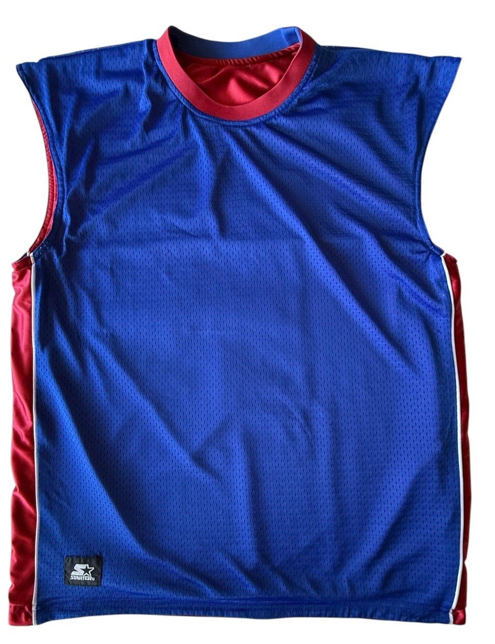 Vintage STARTER Basketball Jersey Men’s Reversible Sleeveless Size Large Blue gallery