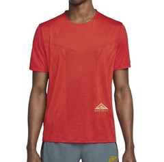 Nike Men’s Sz XS Dri-FIT Trail Rise Running Shirt Orange DM4646-634