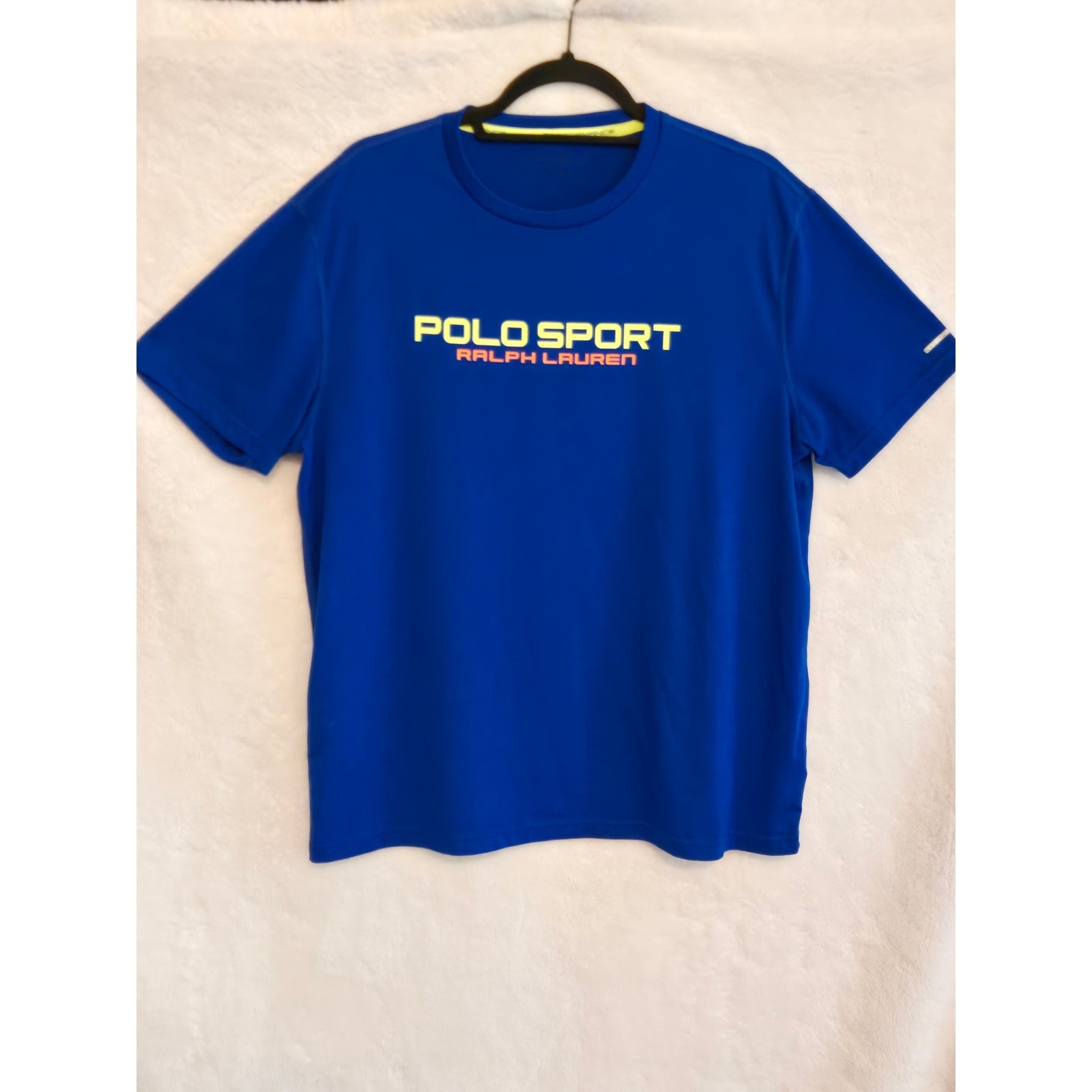 Polo Sport Ralph Lauren Mens Large Blue ThermoVent Performance T-Shirt gallery