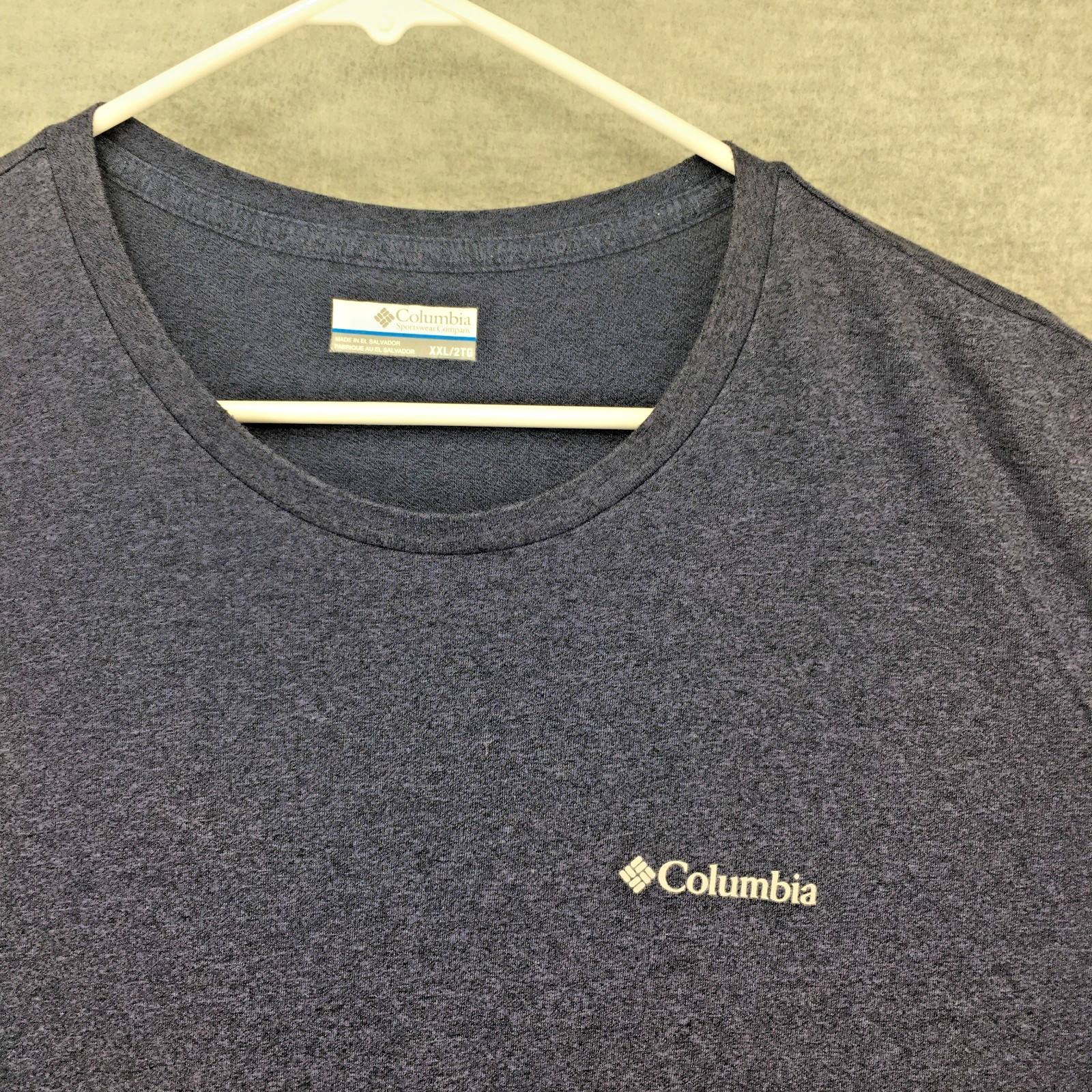 Columbia Omni-Wick T-Shirt Mens 2XL Navy Blue Short Sleeve Athletic Performance gallery