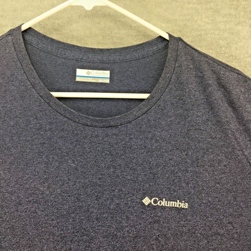 Columbia Omni-Wick T-Shirt Mens 2XL Navy Blue Short Sleeve Athletic Performance gallery