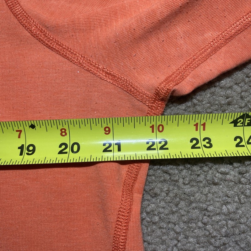 STIO Pullover Mens Medium Orange Half Zip Thumb Holes Stretch Lightweight gallery