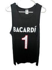 Small Bicardi Liquor Basketball Style Jersey Black