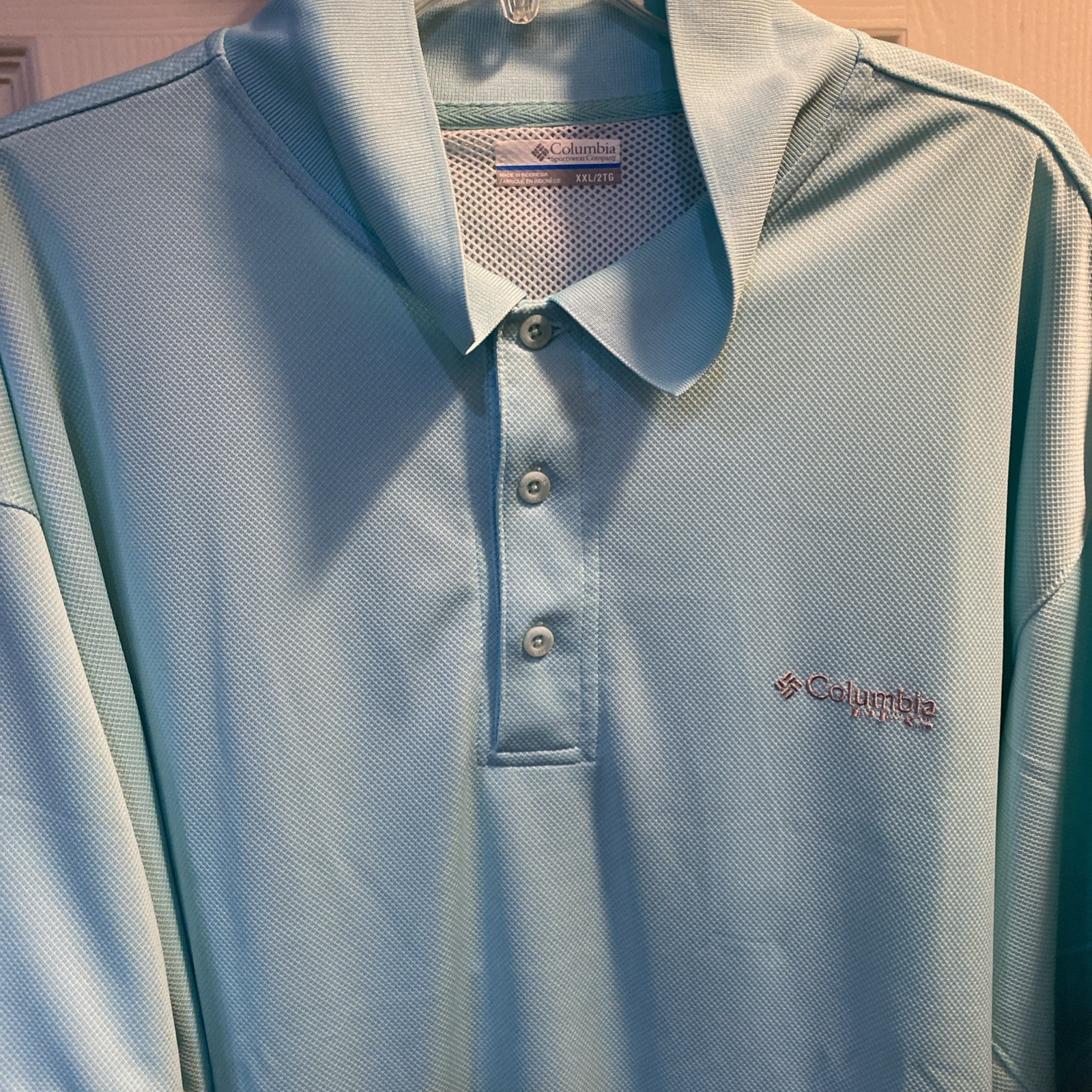 Columbia Powder Blue Men’s Collared Jersey XXL Exc gallery