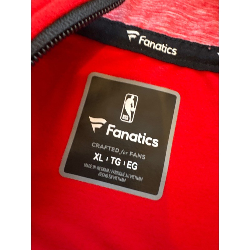 Fanatics Atlanta Hawks Red Pullover 1/4 Zip Performance Shirt Mens XL NBA gallery