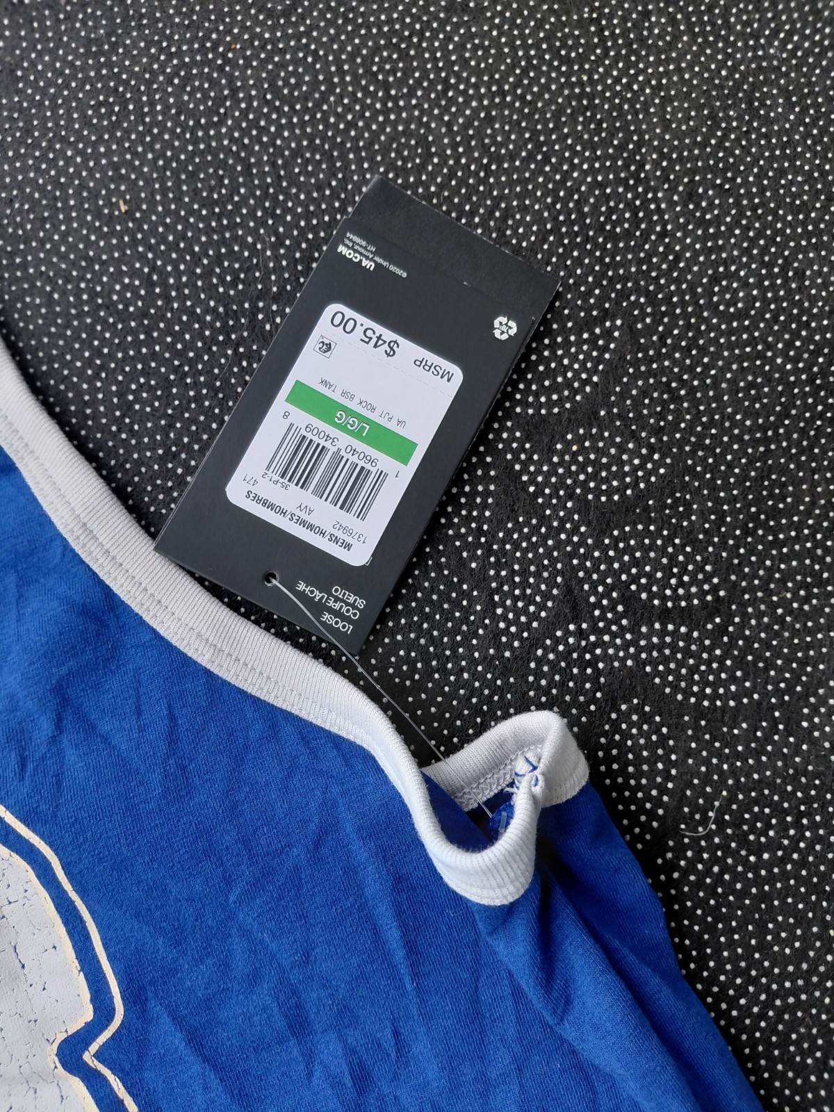 Under Armour Project Rock BSR Tank Blue Men L 1376942 Muscle Training Top gallery