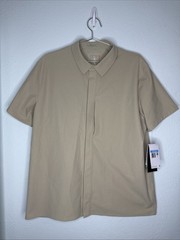 Nike 24.7 Dri-FIT Perfect Stretch Light T-Shirt Khaki Tan Mens Size M $85