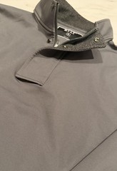 BYLT Premium Basics Polo Shirt Mens XL Gray 1/4 Zip Long Sleeve Stretch