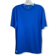 Starter Short Sleeve Performance Tee in Blue Crew Neck MENS Sz S (34/36)