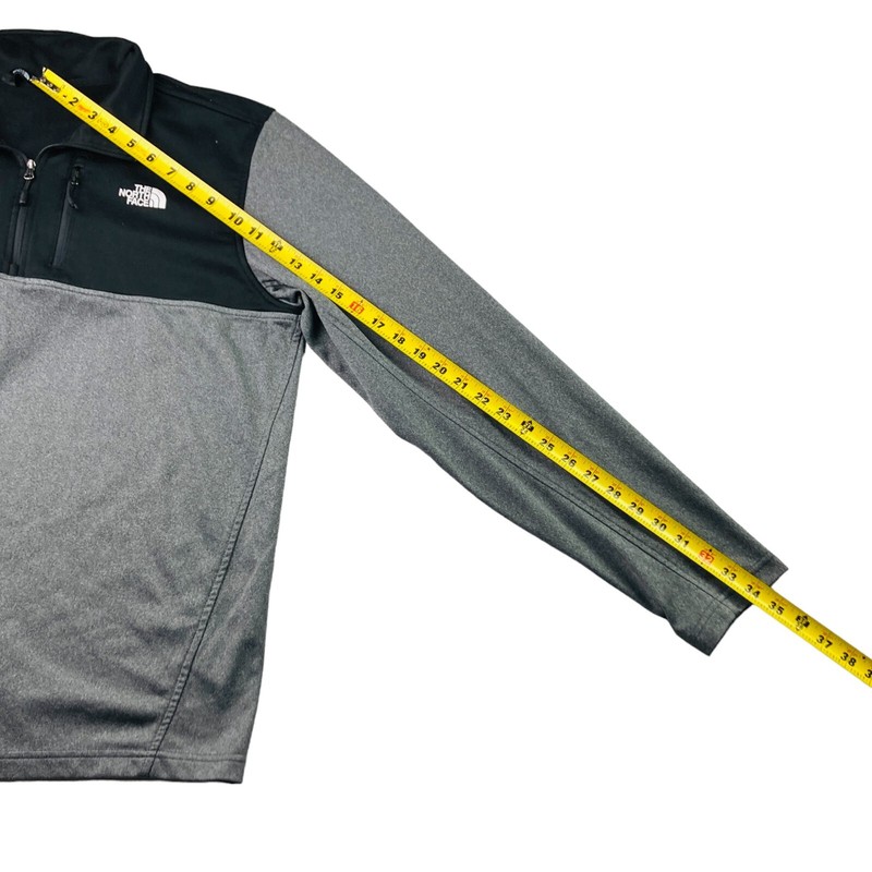 The North Face Men's Fleece Lined Performance 1/4 Zip Pullover Gray • Large gallery