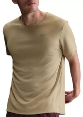 NIKE MENS DRI-FIT UV MILER RUNNING SHIRT PARACHUTE BEIGE SZ MEDIUM NWT $37